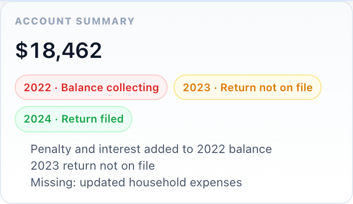 Illustrative preview of a Brevitax Discovery output.